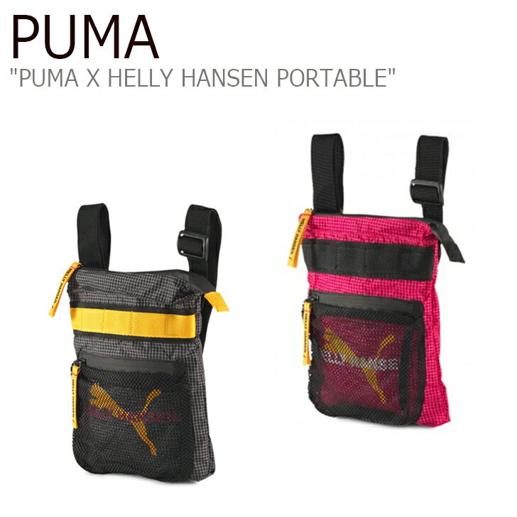 プーマ クロスバッグ PUMA メンズ レディース PUMA X HELLY HANSEN PORTABLE プーマ X ヘリーハンセン ポータブル BLACK ブラック ROSE ローズ 07719501/02 バッグ 【中古】未使用品