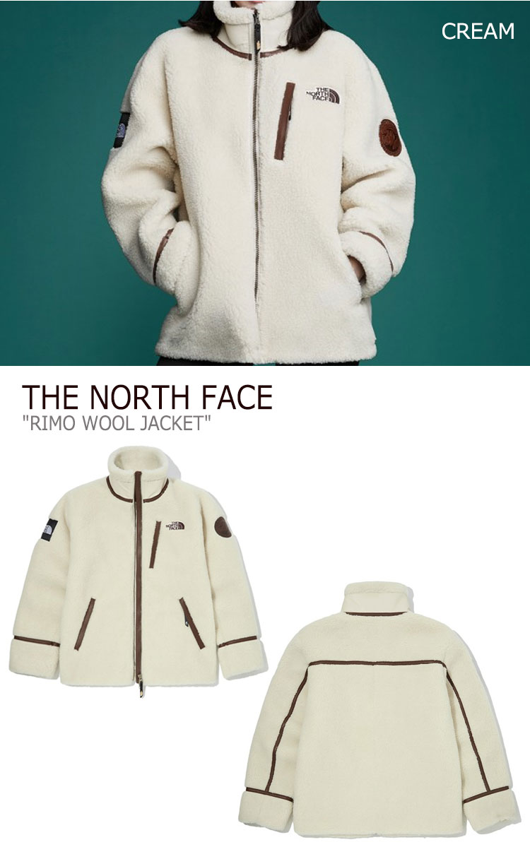 フリース ノースフェイス THE NORTH FACE メンズ レディース RIMO WOOL JACKET リモ ウール ジャケット CREAM クリーム NJ3VL63J ウェア 【中古】未使用品