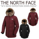 【即納サイズ有/国内配送】ノースフェイス 韓国 ダウン THE NORTH FACE レディース W'S SNOW EXPEDITION DOWN PARKA スノー エクスペディション ダウンパーカ BLACK ブラック BURGANDY バーガンディー NN1DJ80A/B ウェア 【中古】未使用品