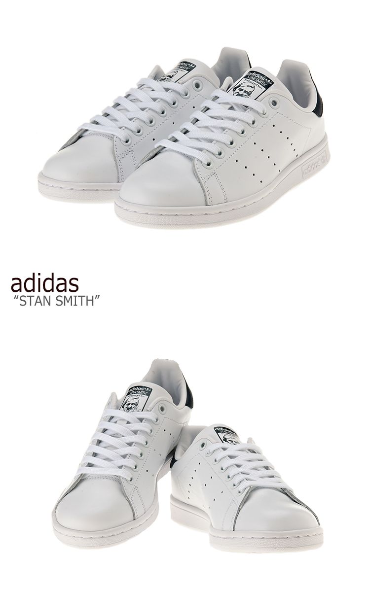 アディダス スタンスミス スニーカー ADIDAS メンズ レディース STAN SMITH スタン スミス WHITE ホワイト NAVY ネイビー M20325 シューズ 【中古】未使用品