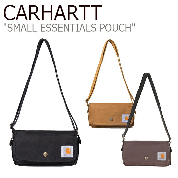 カーハート サコッシュ CARHARTT メンズ レディース SMALL ESSENTIALS POUCH スモール エッセンシャルズ ポーチ BLACK ブラック BROWN ブラウン WINE ワイン 13710100/1/2 バッグ