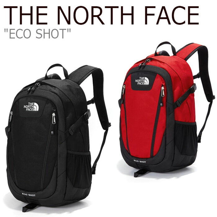 ノースフェイス リュック THE NORTH FACE メンズ レディース ECO SHOT エコ ショット BLACK ブラック RED レッド NM2DL54A/C バッグ 【中古】未使用品