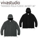 roX^WI t[X vivastudio Y fB[X HOODED POLA FLEECE JACKET JA t[h |[ t[XWPbg GREY O[ BLACK ubN JAVJ01 EFA