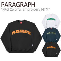【楽天市場】【即納】パラグラフ トレーナー PARAGRAPH メンズ レディース PRG COLORFUL EMBROIDERY MTM
