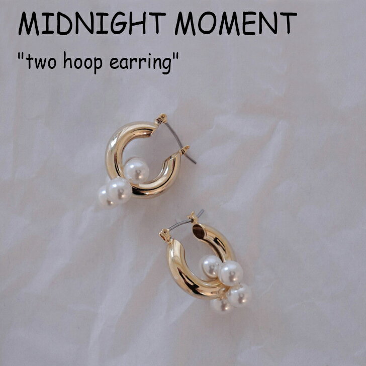 ミッドナイト モーメント ピアス MIDNIGHT MOMENT レディース two hoop earring ツー フープ イヤリング GOLD ゴールド 韓国アクセサリー 301042607 ACC