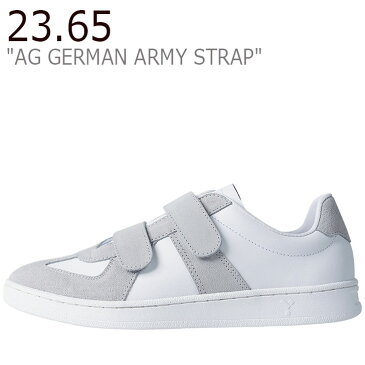 イーシプサムチョンユクオ スニーカー 23.65 メンズ レディース AG GERMAN ARMY STRAP ジャーマン アーミー ストラップ ドイツ軍 WHITE ホワイト GREY グレー 202003314 G980XX00093 シューズ