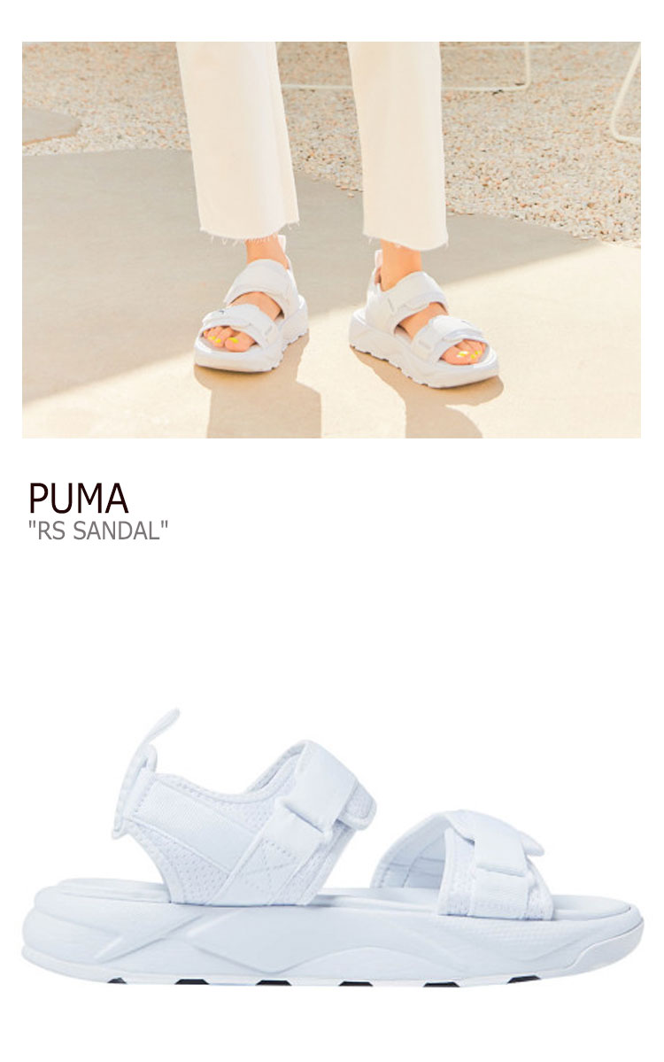 プーマ サンダル PUMA メンズ レディース RS SANDAL アールエス サンダル WHITE ホワイト BLACK ブラック 37486201 シューズ 【中古】未使用品