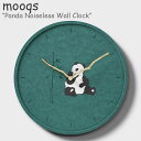 ムクス 壁掛け時計 mooqs Panda Noiseless Wall Clock パンダ ノイズレス ウォール クロック 韓国雑貨 482560 ACC