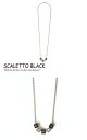 スカーレットブラック ネックレス SCALETTO BLACK メンズ レディース Black detail cube necklace ブラック ディティール キューブ ネックレス NONE ノーン 韓国アクセサリー SCB011 ACC 2