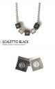 スカーレットブラック ネックレス SCALETTO BLACK メンズ レディース Black detail cube necklace ブラック ディティール キューブ ネックレス NONE ノーン 韓国アクセサリー SCB011 ACC 3