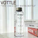 楽天a-Labsボトル ボトル 水筒 ボトルケース VOTTLE TIME CHECK DIET WATER BOTTLE タイム チェック ダイエット ウォーターボトル 500ml 500ミリリットル CLEAR クリア ジム 運動 ヨガ 体操 トレーニング 4878930717 ACC