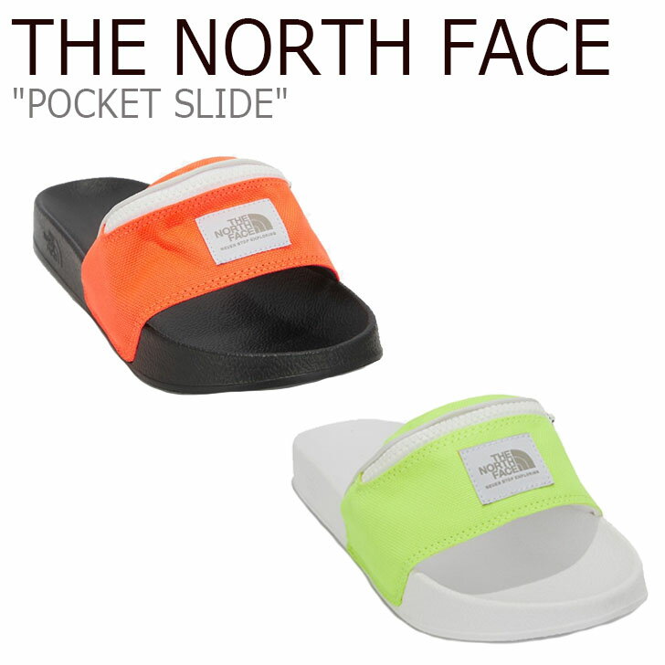 ノースフェイス サンダル 韓国 THE NORTH FACE レディース POCKET SLIDE ポケット スライド ORANGE オレンジ LIME ライム NS98M11J/K シューズ 1