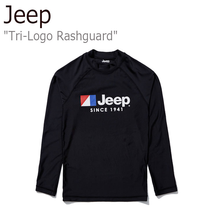   Jeep  ǥ TRI-LOGO RASHGUARD ȥ å奬 BLACK ֥å GL2RGU103BK 