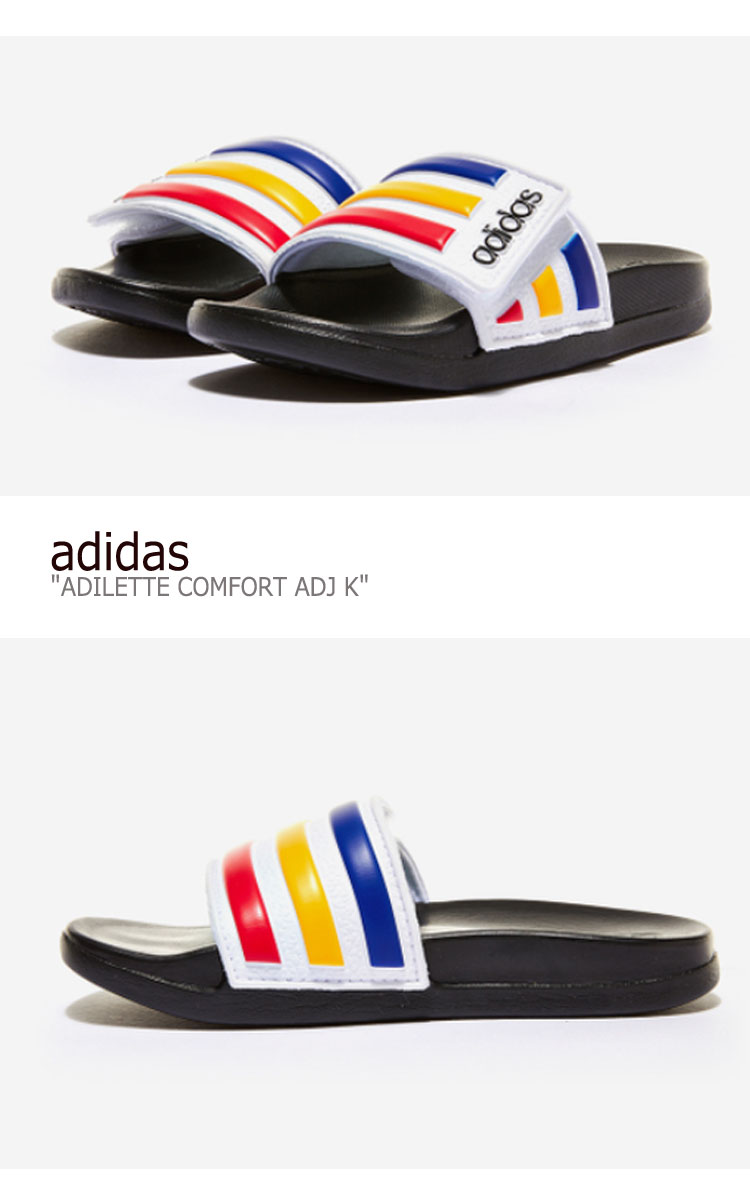 アディダス スリッパ adidas キッズ レディース ADILETTE COMFORT ADJ K アディレッタ コンフォート ADJ キッズ MULTI マルチ FY8840 シューズ 【中古】未使用品