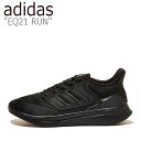 アディダス スニーカー adidas メンズ EQ21 RUN エキップメント 21 ラン BLACK ブラック H00521 シューズ 【中古】未使用品