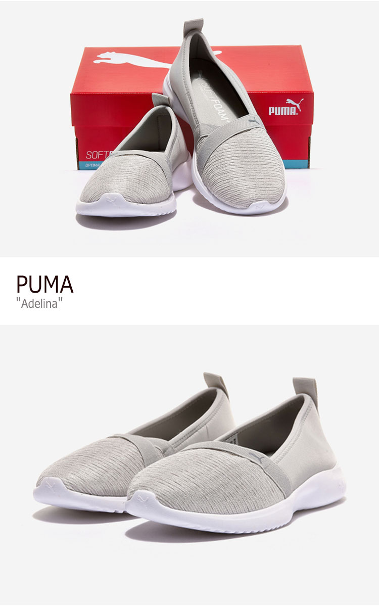 プーマ スニーカー PUMA メンズ レディース ADELINA アデリーナ GRAY グレー 36962114 シューズ 【中古】未使用品