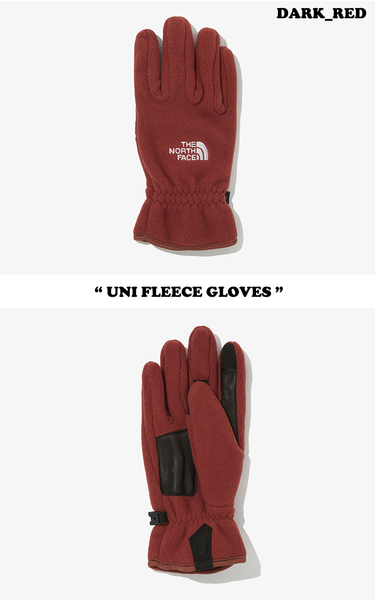 ノースフェイス 手袋 THE NORTH FACE メンズ レディース UNI FLEECE GLOVES ユニ フリース グローブ BLACK ブラック DARK_RED ダークレッド MUSTARD マスタード KHAKI カーキ LYONS BLUE リオンブルー NJ3GM57A/B/C/D/E ACC 【中古】未使用品