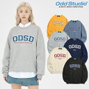 オッドスタジオ トレーナー ODD STUDIO 正規販売店 ODSD APPLIQUE LOGO SWEAT SHIRTS アップリケ ロゴ スウェットシャツ 韓国ブランド 全6色 213964 ウェア