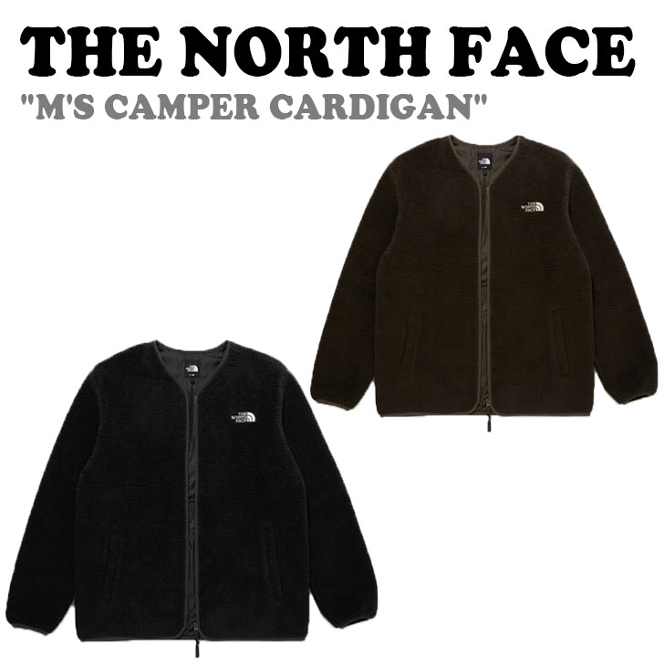 フリース ノースフェイス THE NORTH FACE メンズ M'S CAMPER CARDIGAN キャンパー カーディガン BROWN ブラウン BLACK ブラック NJ4FM55A/B ウェア 【中古】未使用品