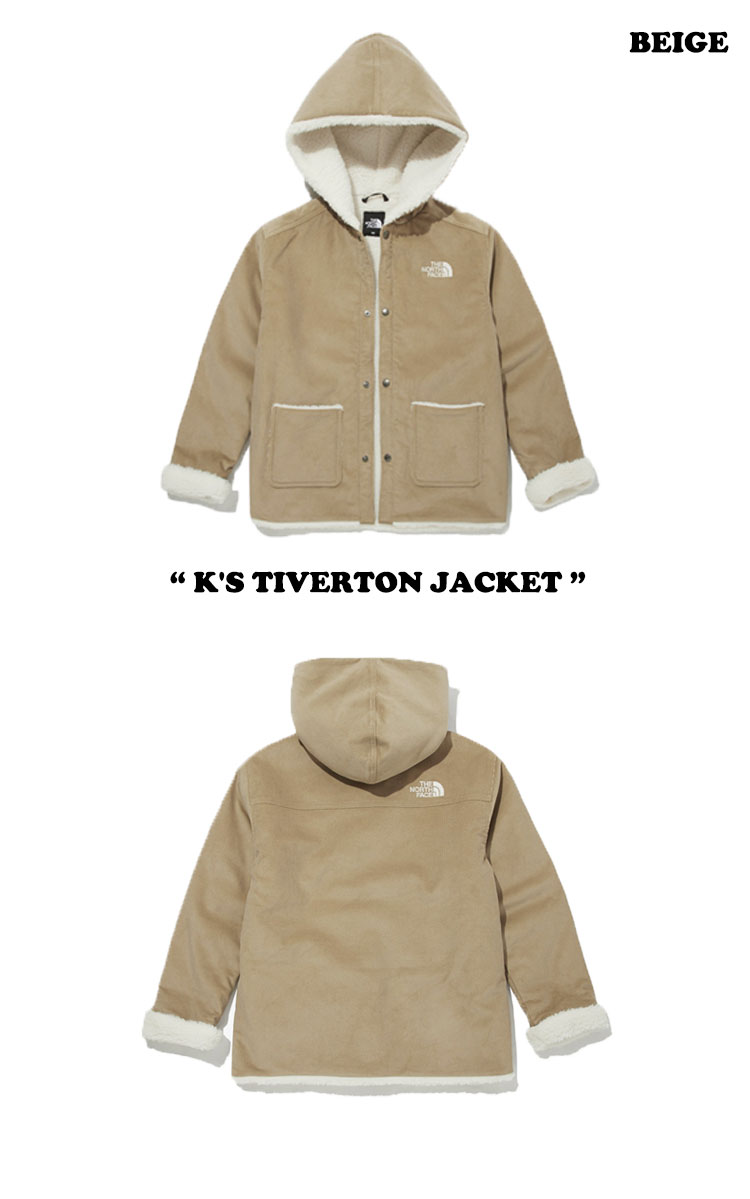 ノースフェイス ジャケット THE NORTH FACE 男の子 女の子 K'S TIVERTON JACKET キッズ ティバートンジャケット BEIGE ベージュ BROWN ブラウン NJ4FM59S/T ウェア 【中古】未使用品