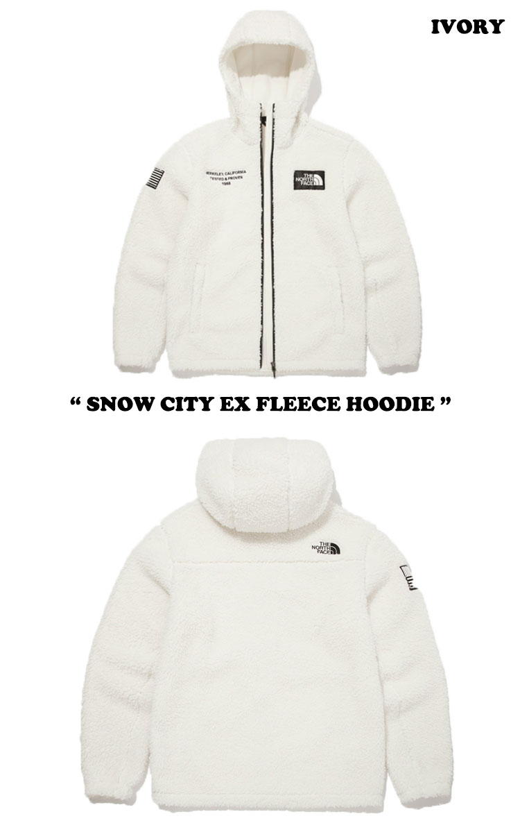 フリース ノースフェイス THE NORTH FACE メンズ レディース SNOW CITY EX FLEECE HOODIE スノー シティー EX フリース フーディー CAMEL キャメル BLACK ブラック IVORY アイボリー NJ4FM61A/B/C ウェア 【中古】未使用品