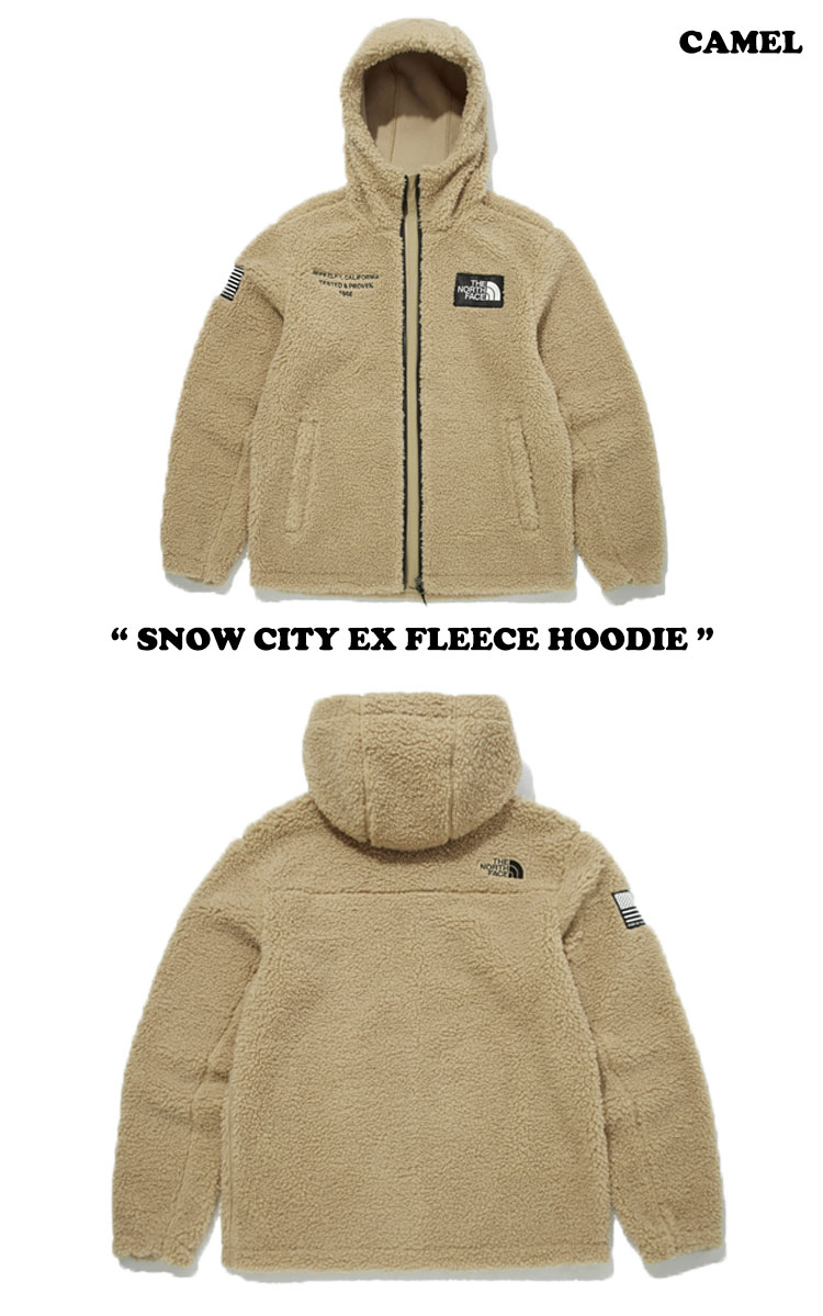 フリース ノースフェイス THE NORTH FACE メンズ レディース SNOW CITY EX FLEECE HOODIE スノー シティー EX フリース フーディー CAMEL キャメル BLACK ブラック IVORY アイボリー NJ4FM61A/B/C ウェア 【中古】未使用品