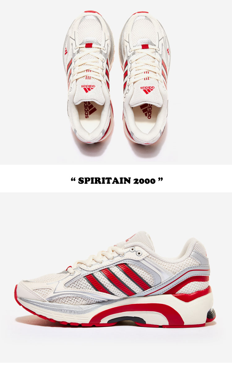 アディダス スニーカー adidas メンズ レディース SPIRITAIN 2000 スピリテイン 2000 IVORY アイボリー RED レッド GRAY グレー GY8008 シューズ 【中古】未使用品