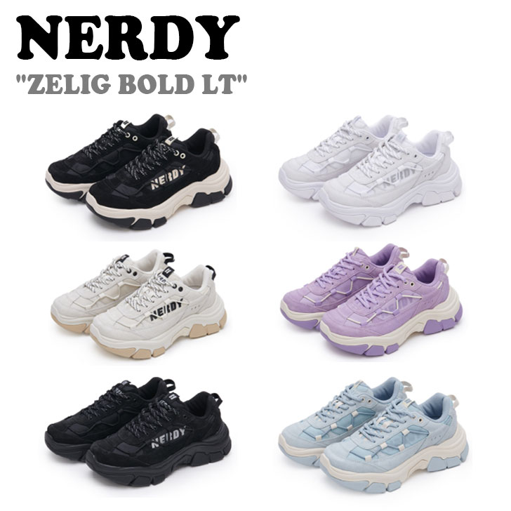 ノルディ スニーカー NERDY メンズ レディース ZELIG BOLD LT ゼリグ ボールド LT WHITE ホワイト BLACK COMBI ブラック コンビ CREAM クリーム SKY BLUE スカイ ブルー BLACK ブラック LIGHT PURPLE ライト パープル PNEF21AE10 ノルディー シューズ