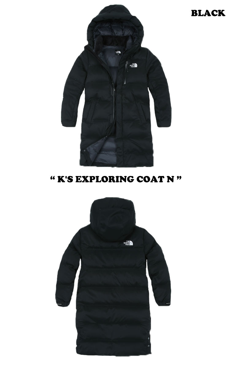 ノースフェイス アウター THE NORTH FACE 男の子 女の子 K'S EXPLORING COAT N キッズ エクスプローリング コート N BLACK ブラック NJ1DJ50S ウェア【中古】未使用品