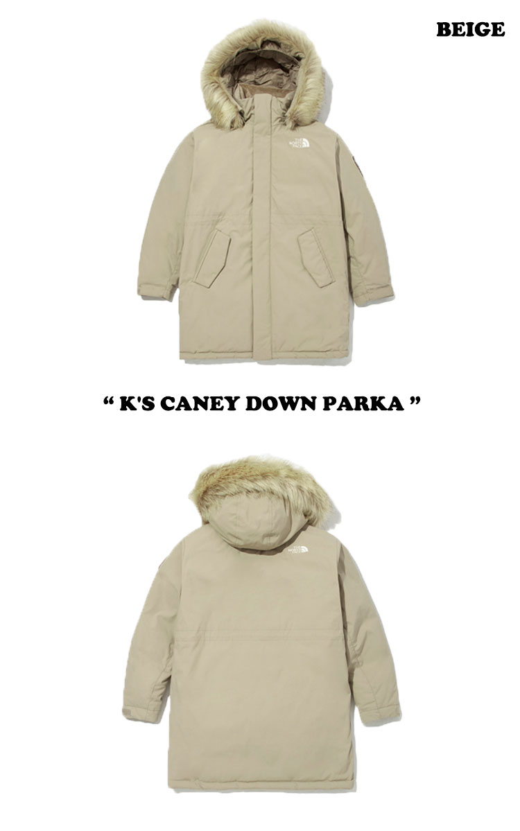 ノースフェイス アウター THE NORTH FACE 男の子 女の子 K'S CANEY DOWN PARKA キッズ キャニー ダウン パーカー BEIGE ベージュ LIGHT PINK ライト ピンク NJ1DM56S/T ウェア 【中古】未使用品