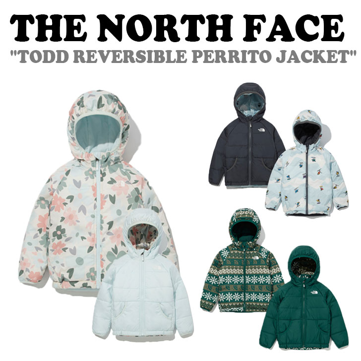 ノースフェイス アウター THE NORTH FACE TODD REVERSIBLE PERRITO JACKET キッズ リバーシブル ペリート ジャケット LIGHT BLUE GRAY GREEN NJ3NM90S/T/U ウェア 【中古】未使用品