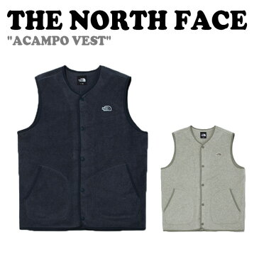 ノースフェイス ベスト THE NORTH FACE メンズ レディース ACAMPO VEST アキャンポ ベスト GRAYISH BEIGE グレイッシュ ベージュ DARK NAVY ダーク ネイビー NV4FM53A/B ウェア 【中古】未使用品