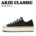 アキ クラシック スニーカー AKIII CLASSIC メンズ レディース Bold Basic ボールド ベーシック BLACK ブラック AKAKFUS0323 シューズ