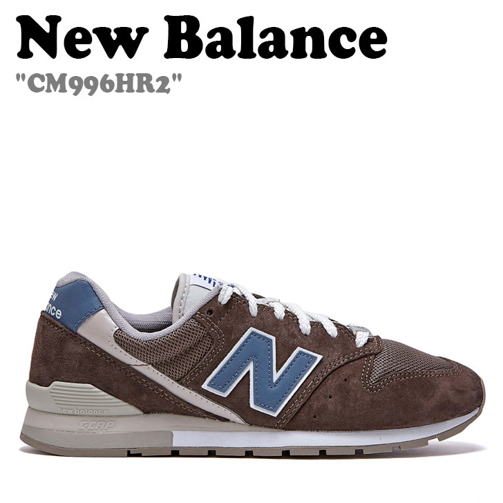 ニューバランス 996 スニーカー New Balance メンズ レディース CM 996 HR2 BROWN ブラウン BLUE ブルー CM996HR2 FLNBBF3U01 シューズ 【中古】未使用品