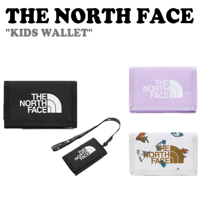 ノースフェイス 財布 THE NORTH FACE 男の子 女の子 KIDS WALLET キッズ ウォレット BLACK ブラック LILAC リラック IVORY アイボリー NN2PM56R/S/T ACC 【中古】未使用品