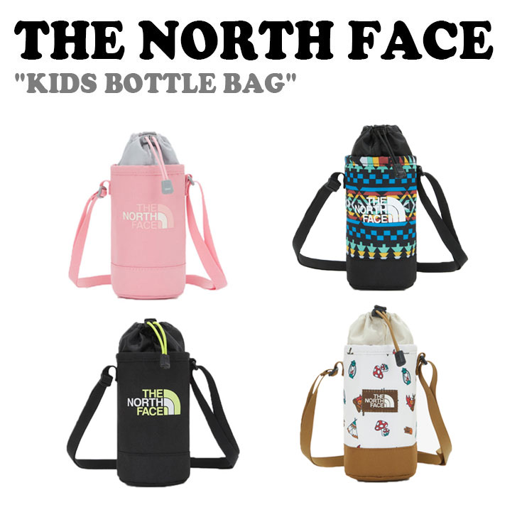 ノースフェイス 韓国 クロスバッグ THE NORTH FACE 男の子 女の子 KIDS BOTTLE BAG キッズ ボトルバック BLACK ブラック PINK ピンク IVORY アイボリー JET_BLACK ジェット ブラック NN2PM60R/U/S/T バッグ 1