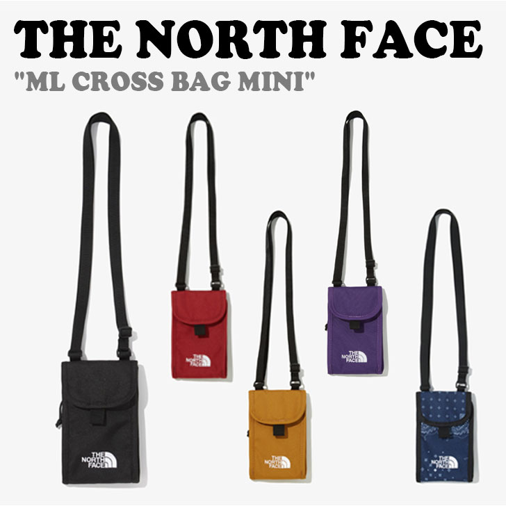 ノースフェイス クロスバッグ THE NORTH FACE ML CROSS BAG MINI MLクロスバッグミニ BLACK ブラック MUSTARD マスタード PURPLE パープル DARK_RED ダーク レッド NN2PM58A/B/C/D/E バッグ 【中古】未使用品