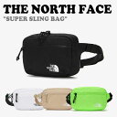 ノースフェイス 韓国 クロスバッグ THE NORTH FACE メンズ レディース SUPER SLING BAG スーパー スリング バック BLACK ブラック WHITE ホワイト BEIGE ベージュ PISTACHIO GREEN ピスタチオグリーン NN2PN07J/K/L/M バッグ 【中古】未使用品