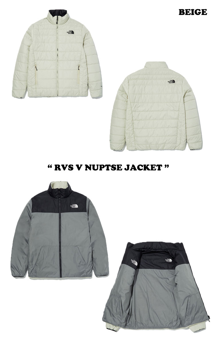 ノースフェイス ジャケット THE NORTH FACE メンズ レディース RVS V NUPTSE JACKET リバーシブルV ヌプシジャケット BLACK ブラック BEIGE ベージュ NJ3NN00A/B ウェア 【中古】未使用品