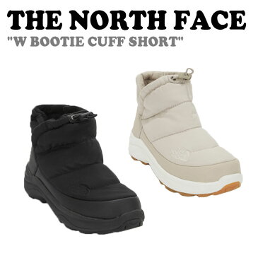 ノースフェイス ブーツ THE NORTH FACE レディース W BOOTIE CUFF SHORT ブーティー カフ ショート BLACK ブラック BEIGE ベージュ NS99M51A/B シューズ 【中古】未使用品