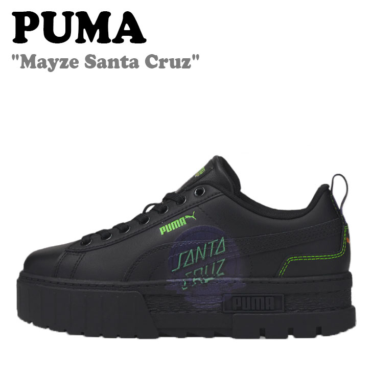 プーマ スニーカー PUMA レディース MAYZE SANTA CRUZ メイズ サンタ クルーズ BLACK ブラック 381092_01 シューズ 【中古】未使用品