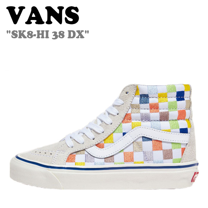 バンズ スニーカー VANS メンズ レディース SK8-HI 38 DX スケートハイ38デラックス ANAHEIM FACTORY HERITAGE EMBROIDERY アナハイムファクトリー ヘリテージ エンブロイダリー VN0A5KRIAVZ シューズ 【中古】未使用品