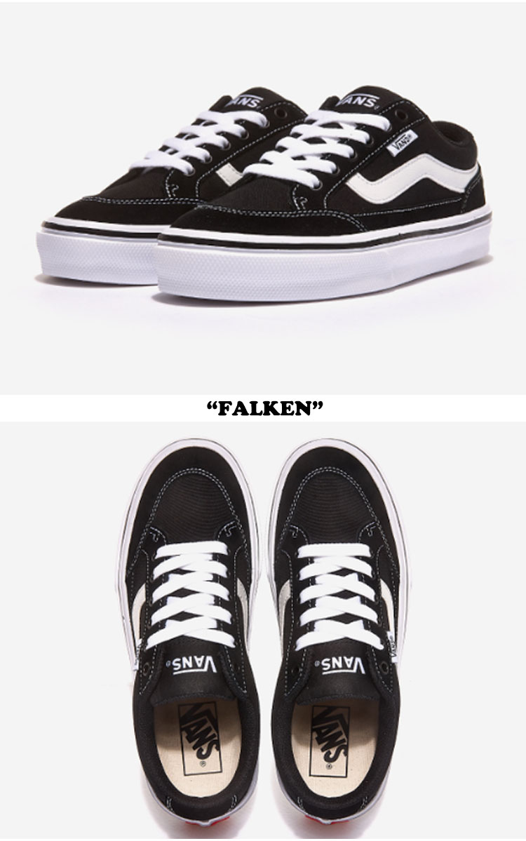 バンズ スニーカー VANS メンズ レディース FALKEN ファルケン BLACK ブラック V3830SC シューズ 【中古】未使用品