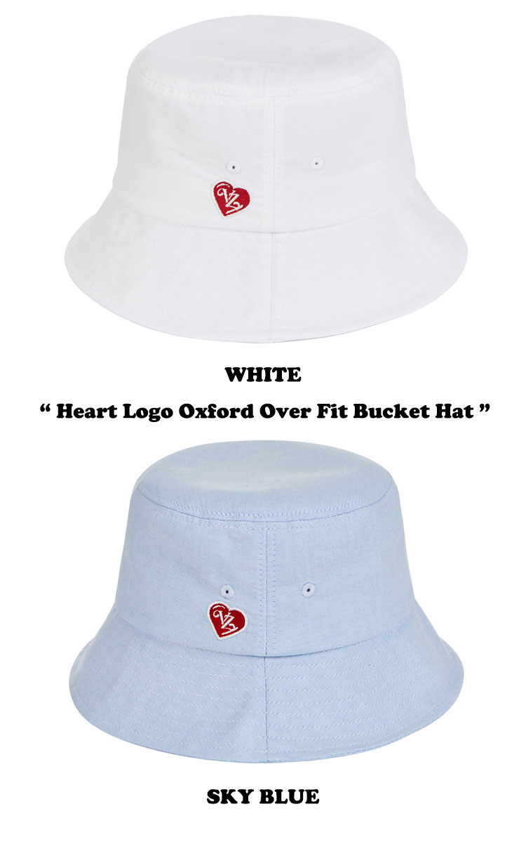 バザール バケットハット VARZAR 正規販売店 Heart Logo Oxford Over Fit Bucket Hat ハート ロゴ オックスフォード オーバーフィット バケット ハット WHITE ホワイト SKY BLUE スカイブルー BLUE STRIPE ブルーストライプ varzar833/4/5 ACC 3