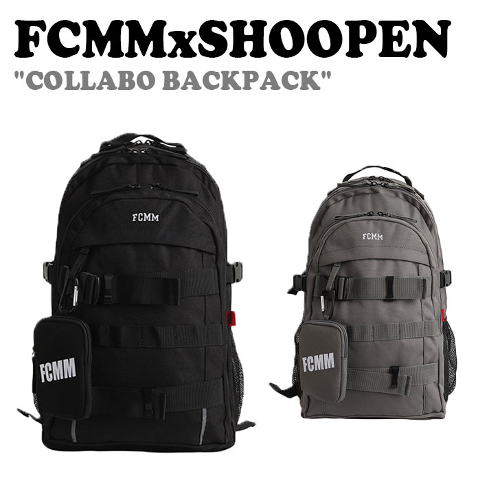 GtV[GG obNpbN FCMM Y fB[X SHOOPEN COLLABO BACKPACK V[y R{obNpbN BLACK ubN GREY O[ TPBK79W75 obO