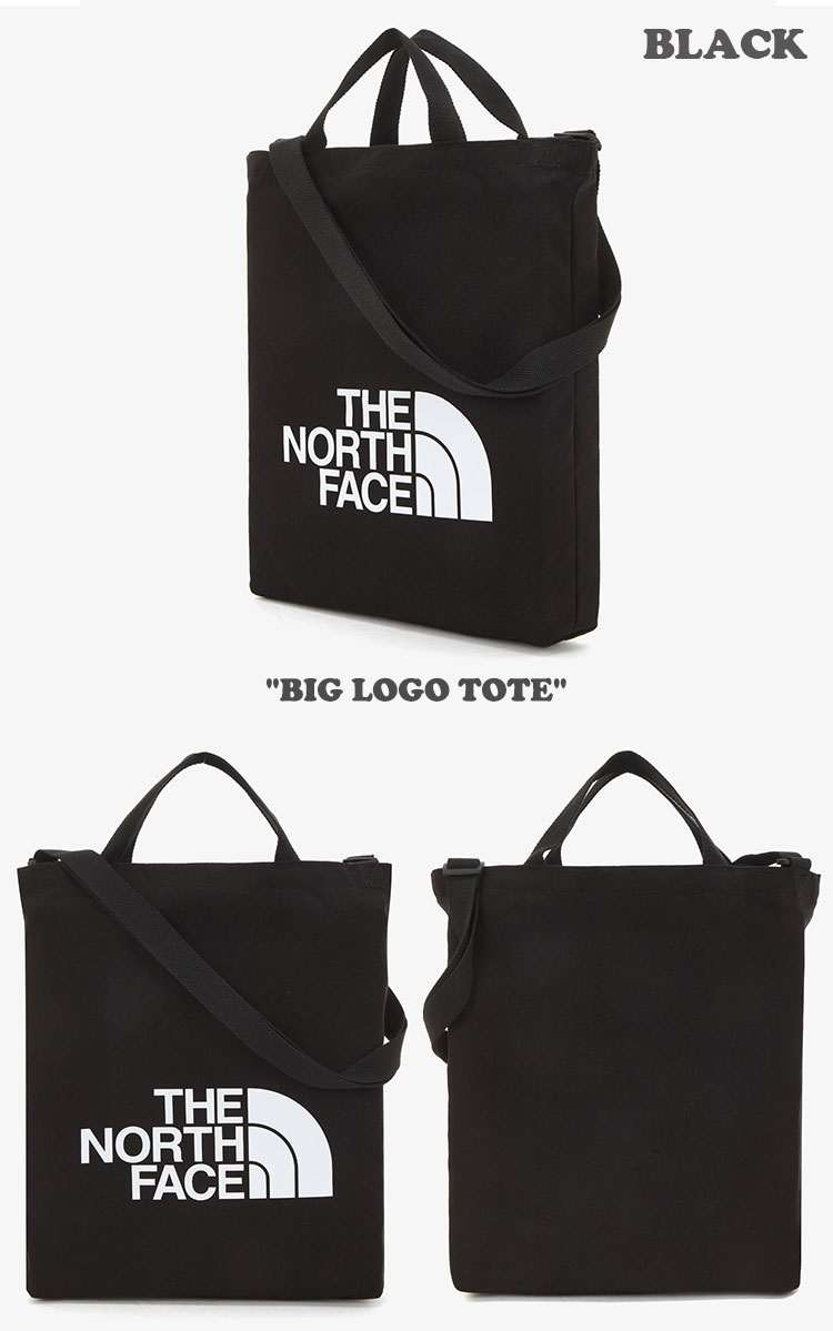 ノースフェイス エコバッグ THE NORTH FACE メンズ レディース BIG LOGO TOTE ビッグ エコ トートバッグ BLACK ブラック LIGHT GRAY ライトグレー NN2PN13A/B バッグ 【中古】未使用品