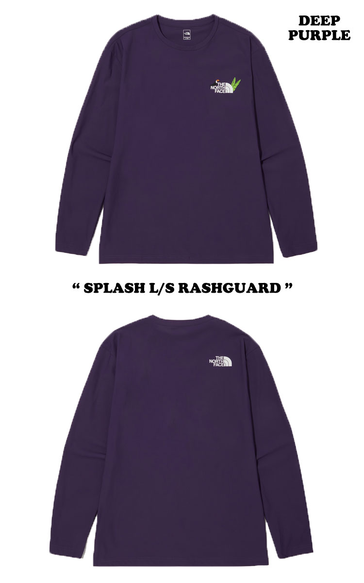 ノースフェイス 水着 THE NORTH FACE メンズ レディース SPLASH L/S RASHGUARD スプラッシュ ロングスリーブ ラッシュガード BLACK ブラック LIME ライム PURPLE パープル NT7TN05A/B/C ウェア 【中古】未使用品