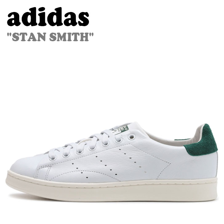 アディダス スニーカー adidas レディース STAN SMITH スタン スミス WHITE ホワイト GREEN グリーン GX6298 シューズ 【中古】未使用品