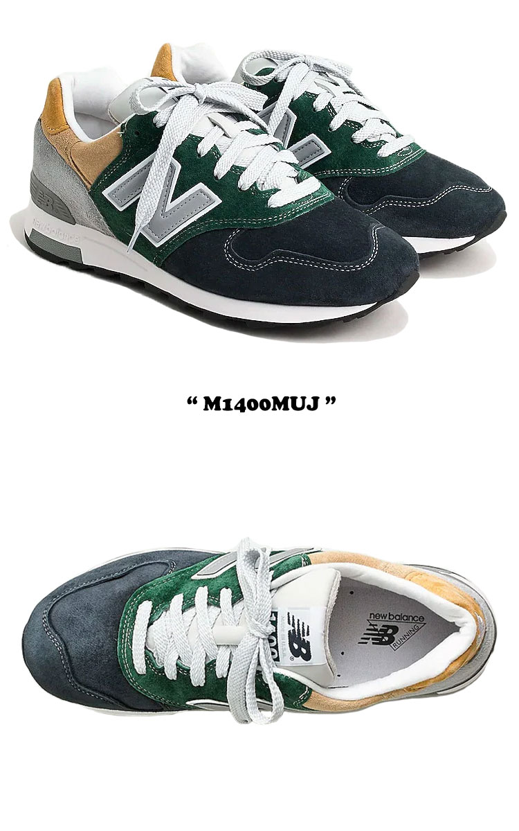 ニューバランス 1400 スニーカー NEW BALANCE メンズ レディース M 1400 MUJ J.CREW ジェイクルー GRAY グレー BEIGE ベージュ GREEN グリーン NAVY ネイビー M1400MUJ シューズ【中古】未使用品