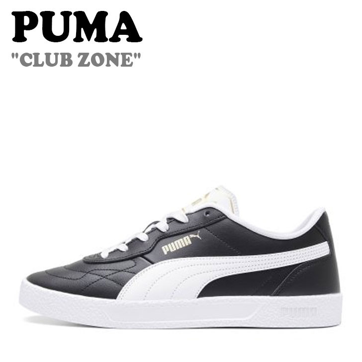 プーマ スニーカー PUMA メンズ レディース CLUB ZONE クラブ ゾーン BLACK ブラック WHITE ホワイト 38391902 シューズ